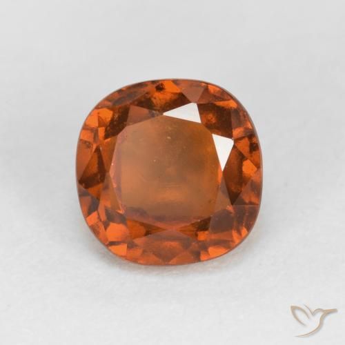 1.56ct Naturel Orange feu Grenat Hessonite, Coussin, VS-SI