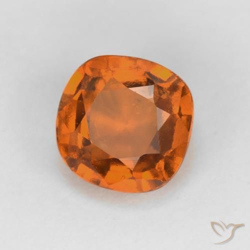 Grenat Hessonite Orange moyen naturelle Coussin, 1.52 ct, VS-SI