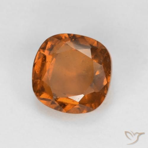 Grenat Hessonite Orange moyen-foncé naturelle Coussin, 1.53 ct, VS-SI