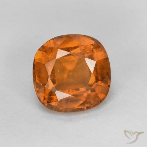 1.23ct Naturel Orange moyen Grenat Hessonite, Coussin, VS-SI