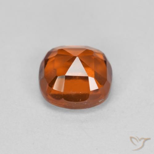 Grenat Hessonite Ambre orange naturelle Coussin, 1.49 ct, VS
