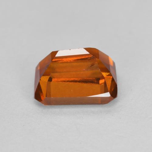 Grenat Hessonite Ambre orange naturelle Taille émeraude, 1.51 ct, VS