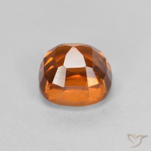 Grenat Hessonite Orange moyen-foncé naturelle Coussin, 1.65 ct, VS