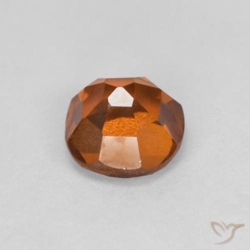 Grenat Hessonite Orange foncé naturelle Coussin, 1.42 ct, VS