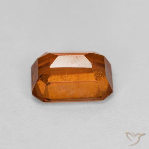Grenat Hessonite Orange moyen-foncé naturelle Octogone / coupe Émeraude, 1.41 ct, VS
