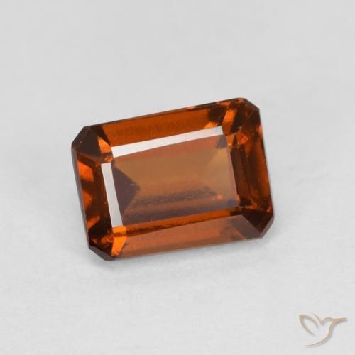 1.44ct Naturel Orange moyen Grenat Hessonite, Taille émeraude, VS