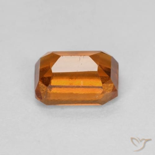 Grenat Hessonite Orange moyen-foncé naturelle Octogone / coupe Émeraude, 1.44 ct, VS-SI