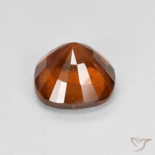 Grenat Hessonite Orange foncé naturelle Coussin, 1.24 ct, VS-SI