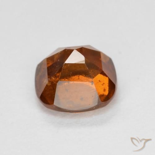 Grenat Hessonite Orange foncé naturelle Coussin, 1.34 ct, VS-SI
