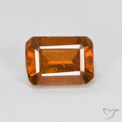 Grenat Hessonite Orange moyen-foncé naturelle Octogone / coupe Émeraude, 1.43 ct, VS-SI