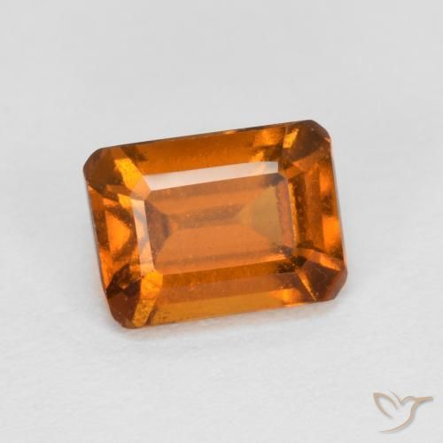 Grenat Hessonite Orange moyen naturelle Octogone / coupe Émeraude, 1.44 ct, VS