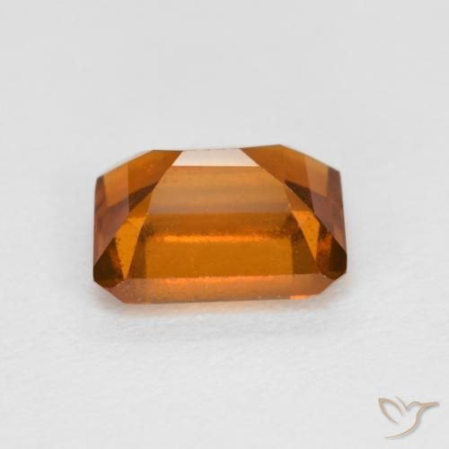 Grenat Hessonite Orange moyen naturelle Octogone / coupe Émeraude, 1.44 ct, VS