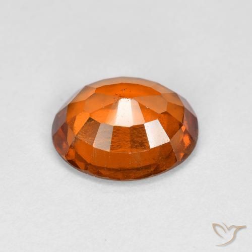 Grenat Hessonite Orange moyen-foncé naturelle ovale, 2.45 ct, VVS-VS