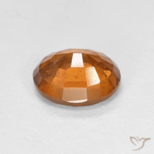 Grenat Hessonite Orange foncé naturelle ovale, 2.07 ct, VS