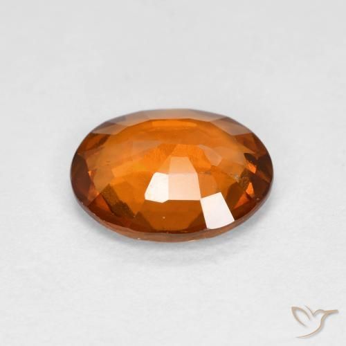 Grenat Hessonite Orange moyen naturelle ovale, 1.56 ct, VS