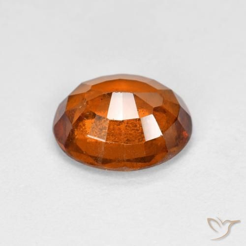 Grenat Hessonite Orange moyen-foncé naturelle ovale, 1.62 ct, VS