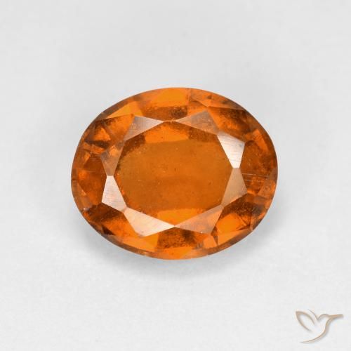 2.48ct Naturel Orange moyen-foncé Grenat Hessonite, ovale, VS