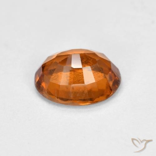 Grenat Hessonite Orange moyen naturelle ovale, 1.54 ct, VS