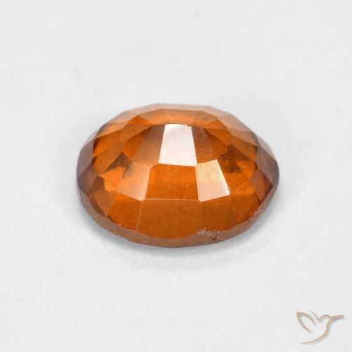 Grenat Hessonite Orange rougeâtre naturelle ovale, 2.01 ct, VS