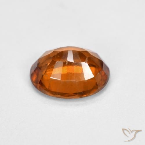 Grenat Hessonite Orange moyen-foncé naturelle ovale, 1.48 ct, VS