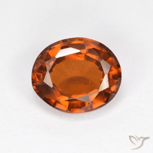 2.23ct Naturel Ambre orange Grenat Hessonite, ovale, VS-SI