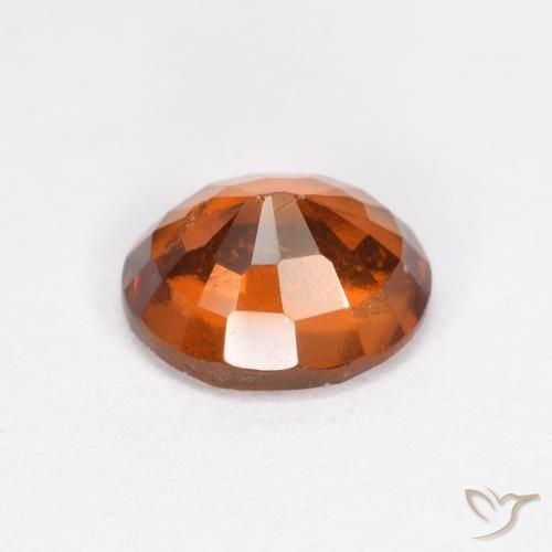 Grenat Hessonite Orange rougeâtre naturelle ovale, 1.70 ct, VS-SI