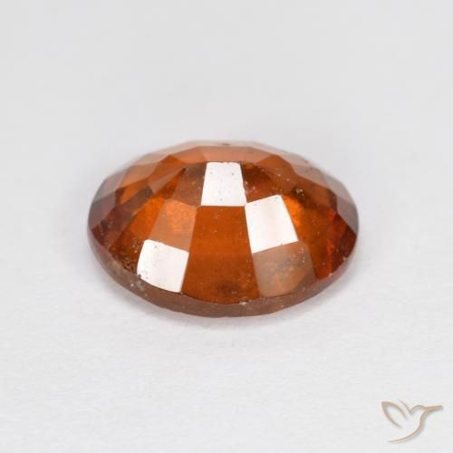 Grenat Hessonite Ambre orange naturelle ovale, 2.83 ct, VS-SI