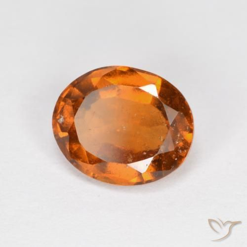Grenat Hessonite Orange moyen-foncé naturelle ovale, 1.94 ct, VS-SI