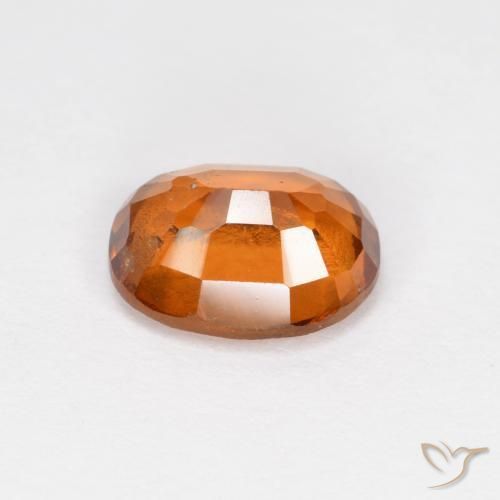 Grenat Hessonite Orange moyen-foncé naturelle ovale, 1.66 ct, VS