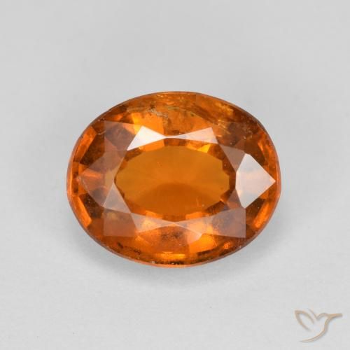 2.60ct Naturel Orange moyen Grenat Hessonite, ovale, VS-SI