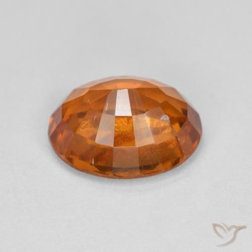 Grenat Hessonite Orange moyen naturelle ovale, 2.60 ct, VS-SI