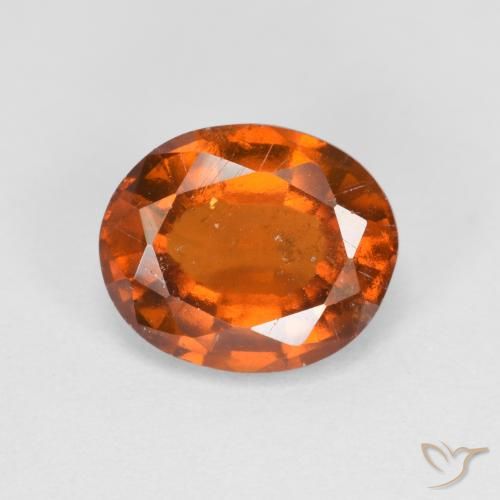 Grenat Hessonite Orange moyen naturelle ovale, 2.54 ct, VS-SI