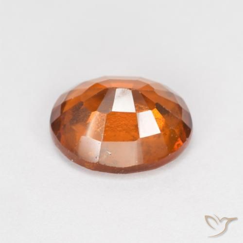 Grenat Hessonite Orange moyen naturelle ovale, 2.54 ct, VS-SI