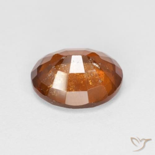 Grenat Hessonite Orange rougeâtre naturelle ovale, 2.54 ct, VS-SI