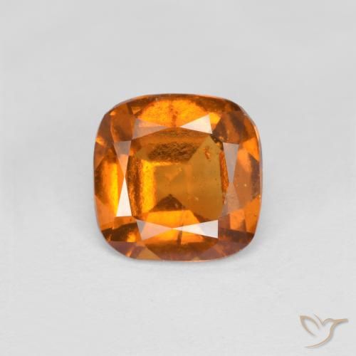 Grenat Hessonite Orange moyen naturelle Coussin, 1.40 ct, VS-SI