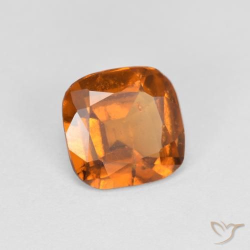 Grenat Hessonite Orange moyen naturelle Coussin, 1.40 ct, VS-SI
