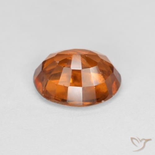 Grenat Hessonite Orange foncé naturelle ovale, 2.10 ct, VS-SI