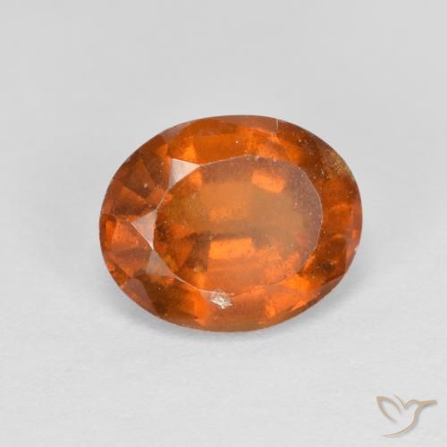 2.27ct Naturel Orange moyen Grenat Hessonite, ovale, VS-SI
