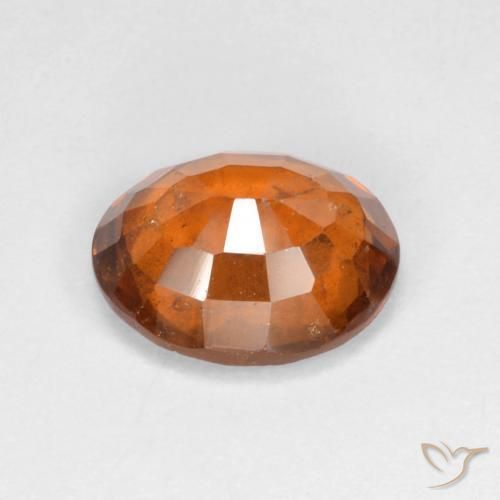 Grenat Hessonite Orange moyen-foncé naturelle ovale, 2.93 ct, VS-SI