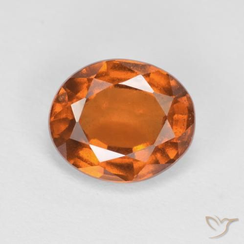 1.82ct Naturel Orange foncé Grenat Hessonite, ovale, VS