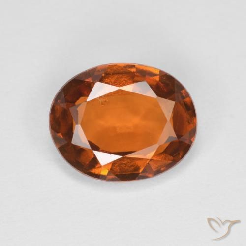 1.89ct Naturel Orange rougeâtre Grenat Hessonite, ovale, VS