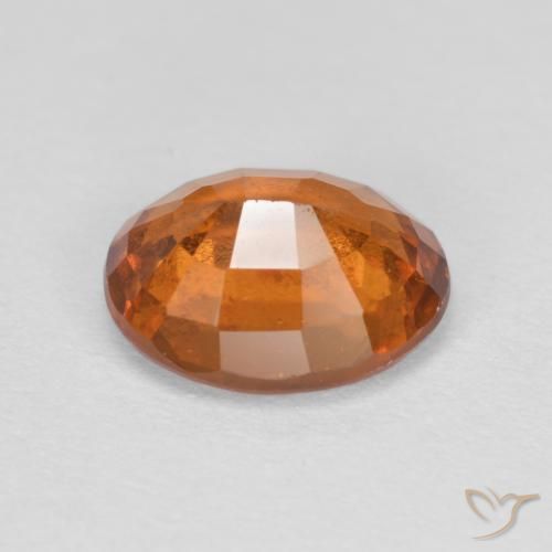 Grenat Hessonite Orange moyen naturelle ovale, 2.05 ct, VS