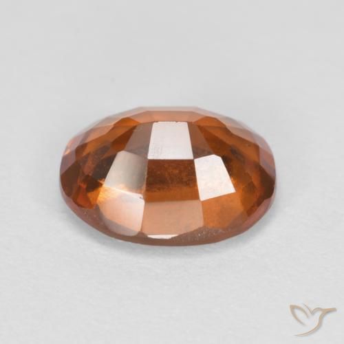 Grenat Hessonite Orange foncé naturelle ovale, 2.06 ct, VS