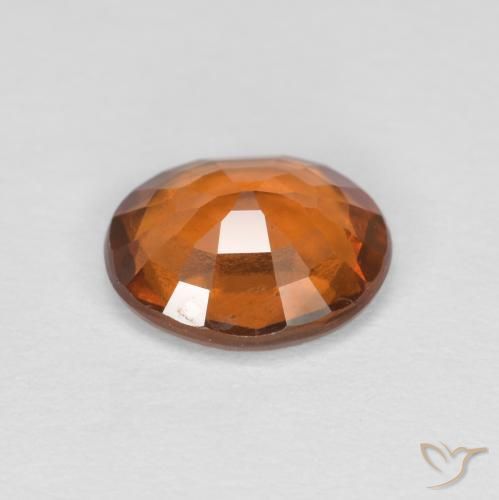 Grenat Hessonite Orange moyen naturelle ovale, 1.42 ct, VS