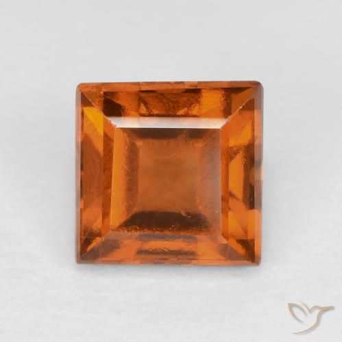 1.49ct Naturel Orange jaunâtre Grenat Hessonite, Carré, VS
