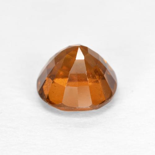 Grenat hessonite orange naturelle coupe roude, 1,15 ct, VS
