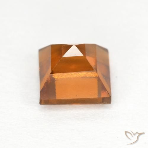 Grenat Hessonite Orange brun naturelle Carré, 1.00 ct, VS
