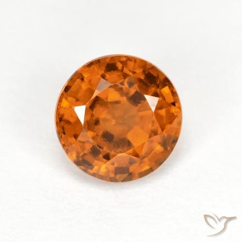 1.04ct Naturel Orange foncé Grenat Hessonite, Tour, VS