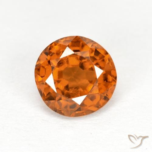 1.06ct Naturel Orange moyen-foncé Grenat Hessonite, Tour, VS
