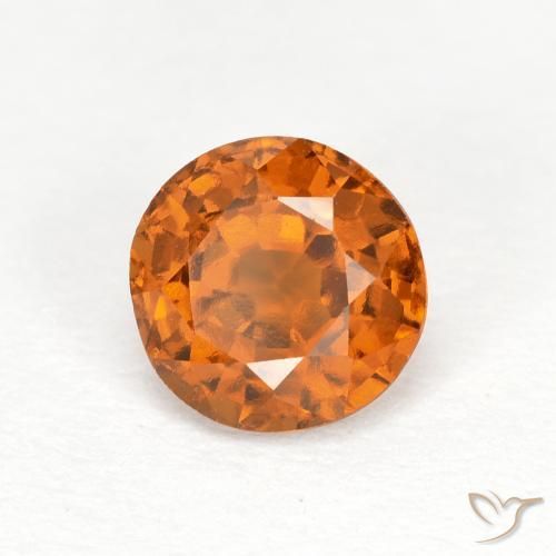Grenat Hessonite Orange moyen-foncé naturelle Tour, 1.06 ct, VS